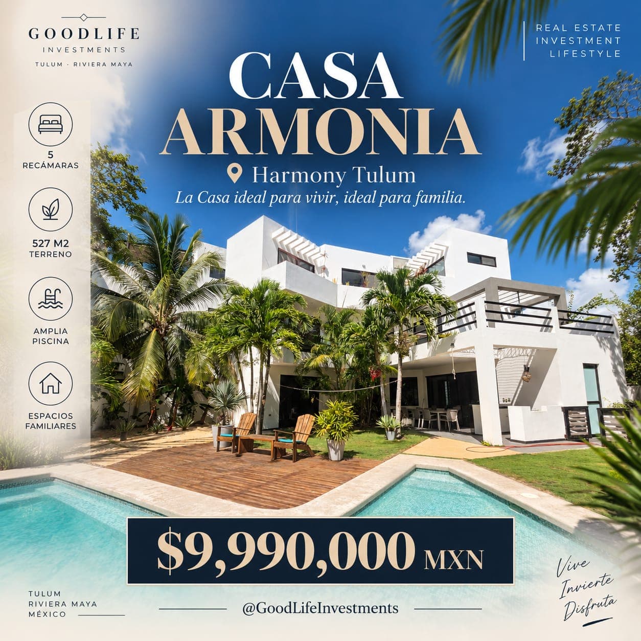*_CASA DE 5 RECÁMARAS CON AMPLIO JARDIN_*